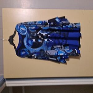 Blue Abstract Women's Blouse